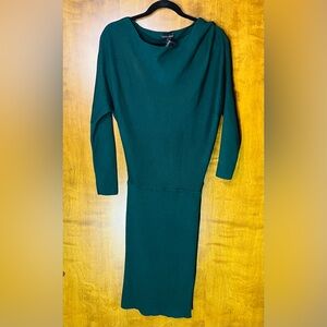 Banana Republic Serene Sweater Dress Green XS NWT Ecovero Ribbed